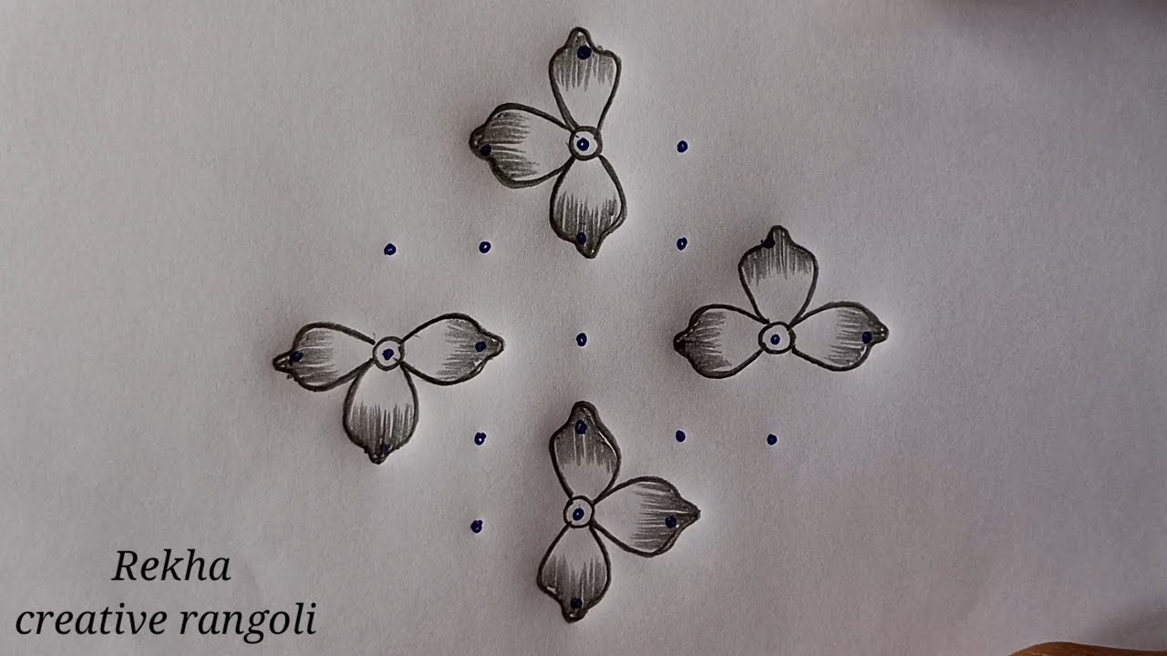 simple kolangal | easy rangoli | daily rangoli | latest kolangal @rekhacreativerangoli