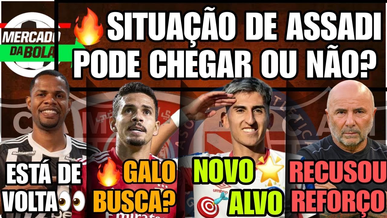 🚨ASSADI URGENTE🎯ALVO ALAN LESCANO🔥VERISSIMO CONFIRMADO❌SAMAPOLI NÃO QUIS➕JR.SANTOS 🎙️BRACKS