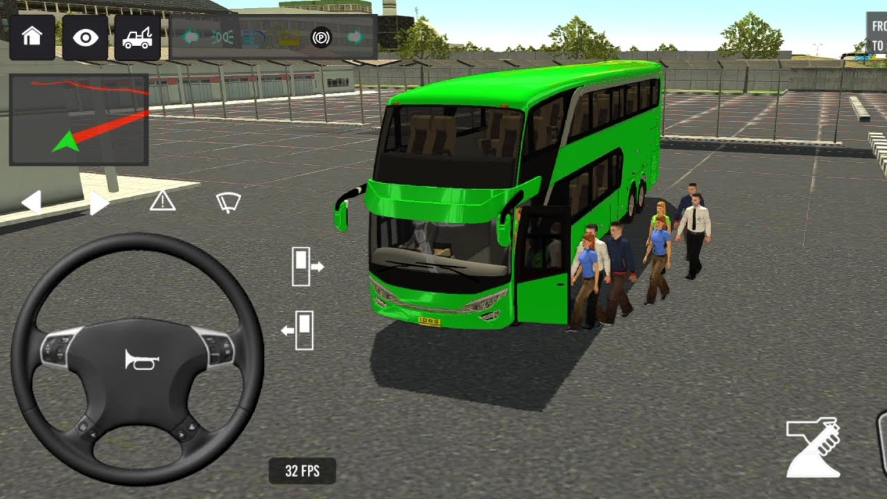 Euro Bus Driving Game Public Transportation 2024 - Indonesia Bus Simulator Android Gameplay #69