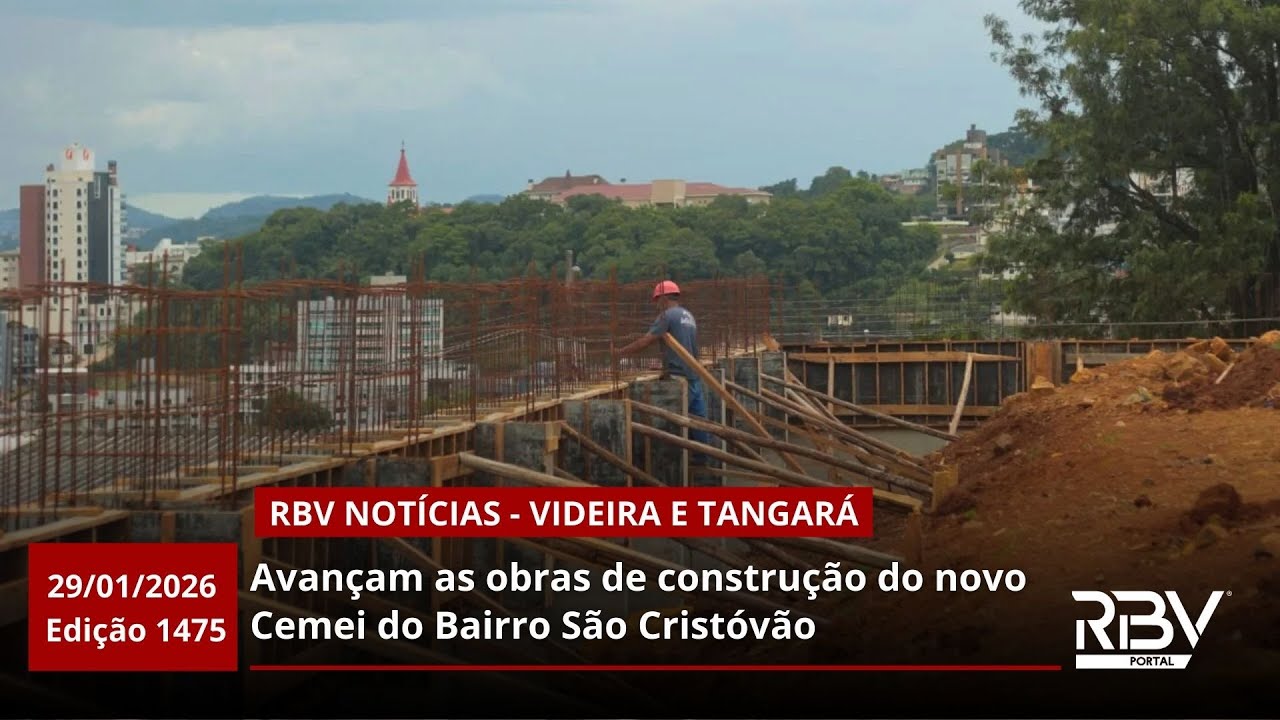 RBV Notícias Videira e Tangará - 29/01/2026 - Edição 1475