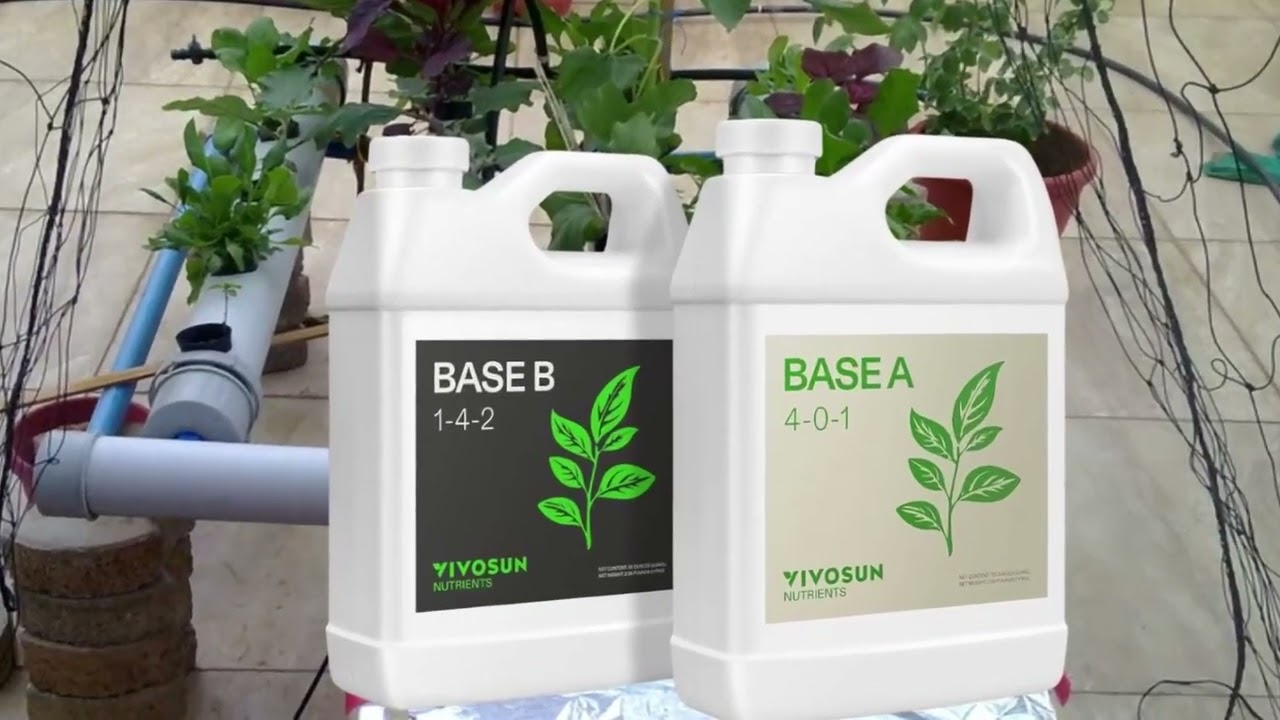 Жидкие питательные вещества VIVOSUN Base A & B Bundle, обзор гидропонного удобрения Grow Big.