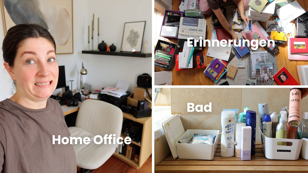 XXL Organisieren & Ausmisten | Declutter Marathon ganze Wohnung | Bad, Home Office & Erinnerungen