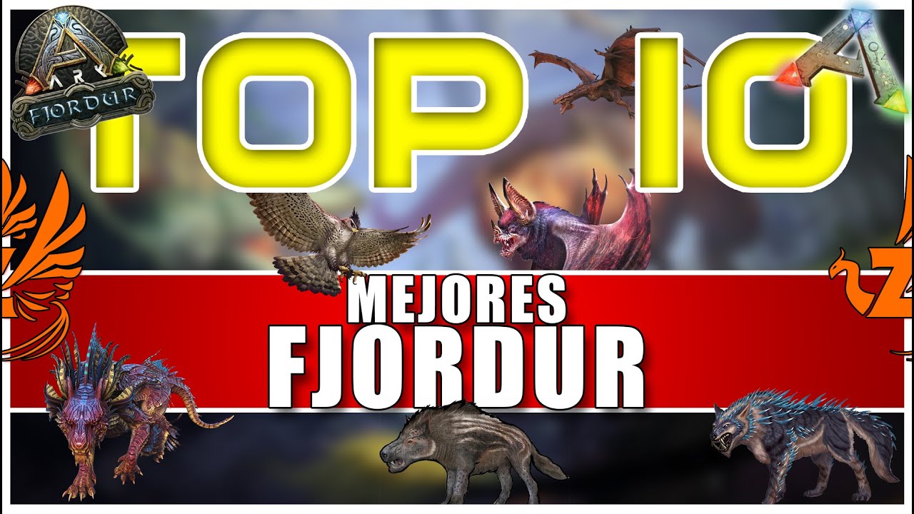 TOP 10 ARK 🔥 MEJORES EN FJORDUR 🔥 [PC/PS4/XBOXONE] (+ CÓMO TAMEARLOS)