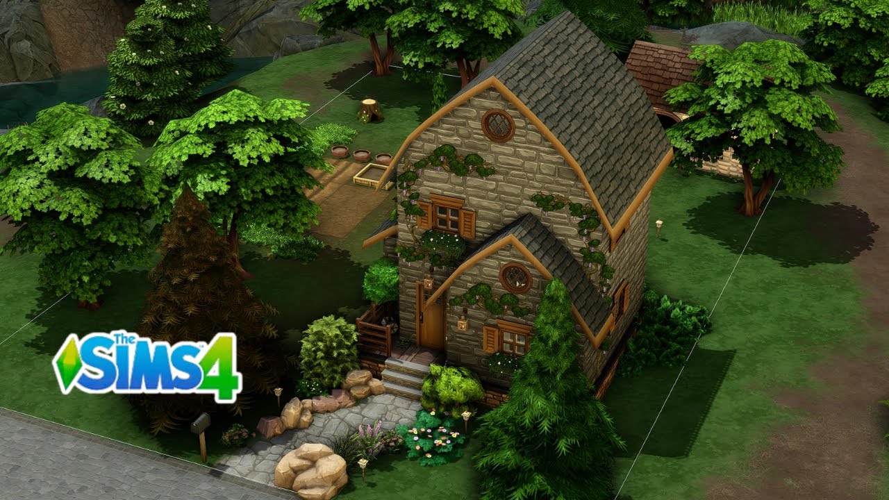 Small Forest House 🌲🏡 | Sims 4 Speed Build
