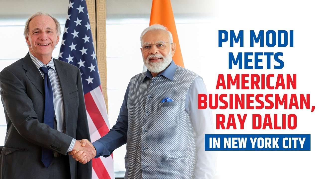 PM Modi meets American Businessman, Ray Dalio in New York City