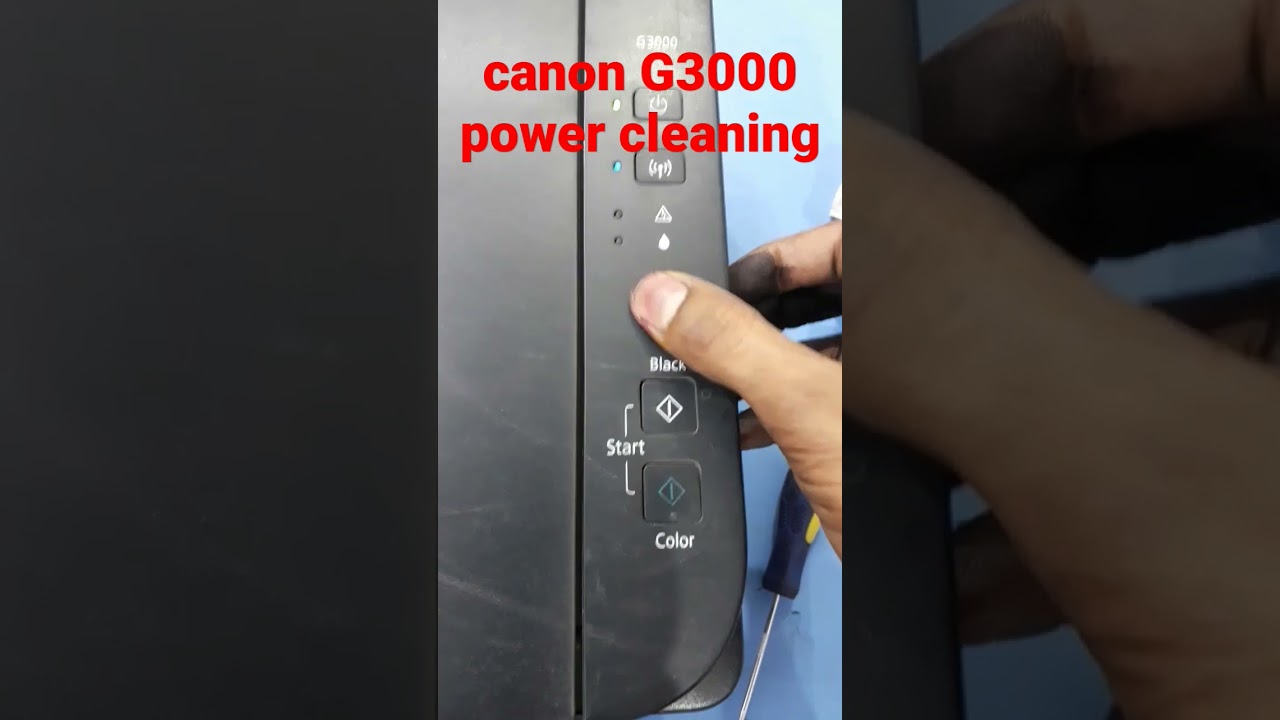 canon G3000 ink power flash head cleaning