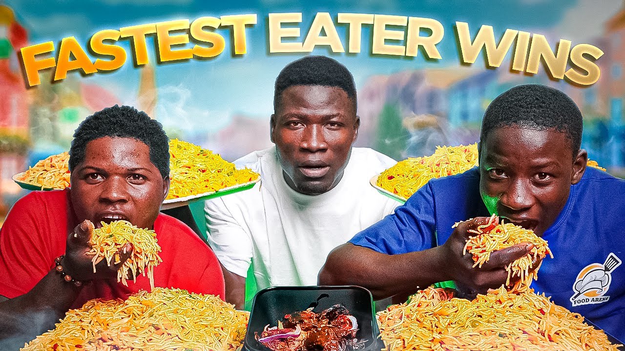 THE FIRST  PERSON TO FINISH THIS GIANT SPAGHETTI WINS A PRIZE.