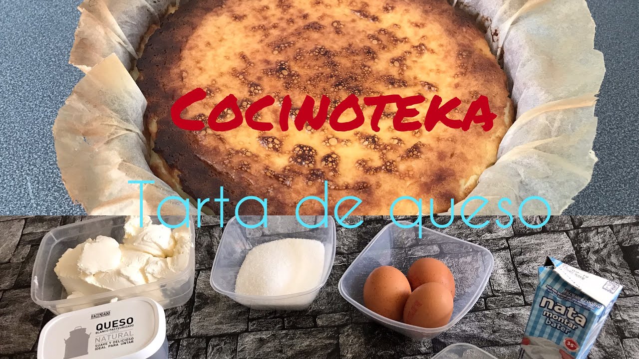 🍳TARTA DE QUESO MÁS FÁCIL DEL MUNDO🍳// COCINOTEKA