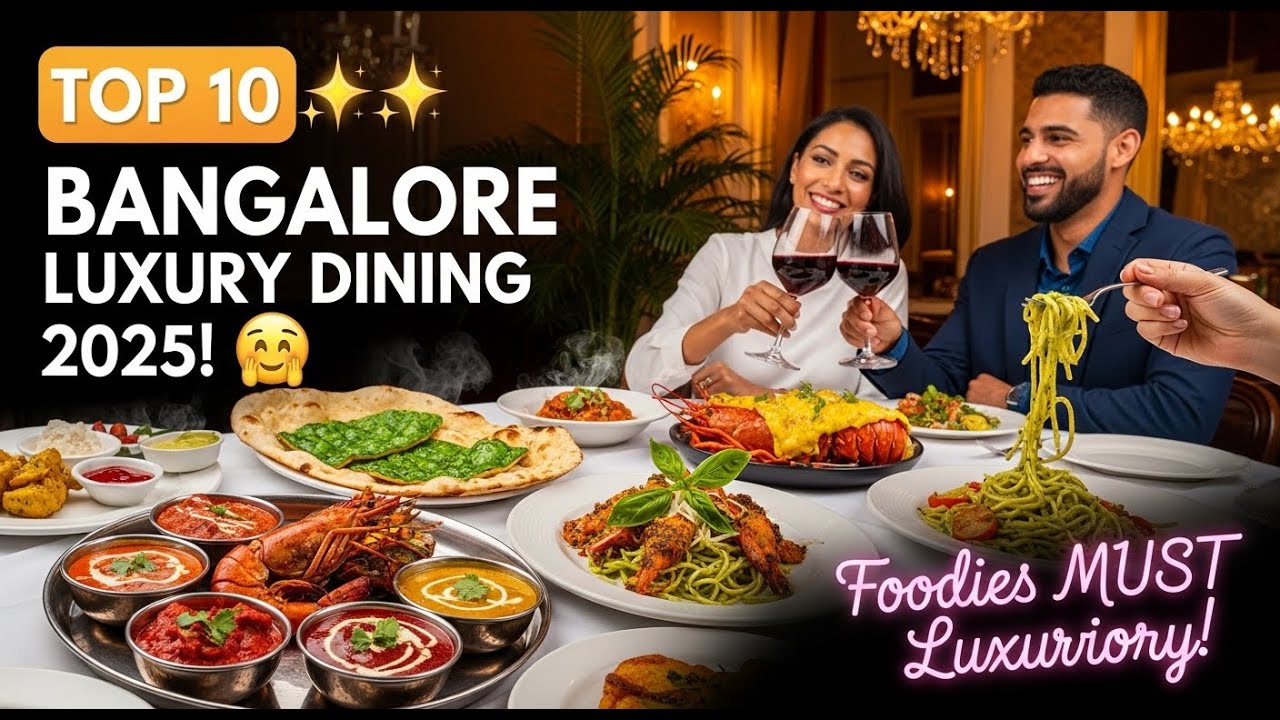 BANGALORE LUXURY DINING 2025! 🌟 Top 10 Fine Dining Restaurants Foodies MUST Try (Ultimate Guide)