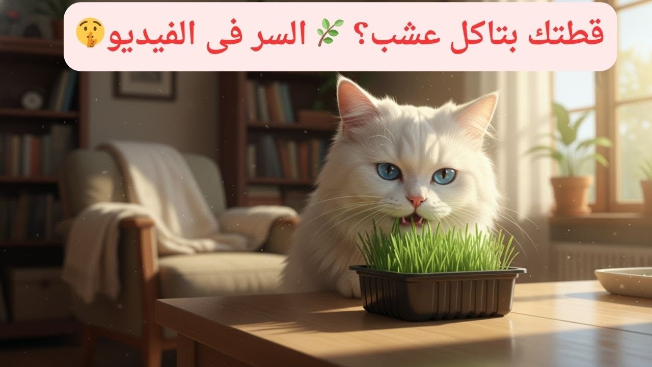 خمس أسباب وراء أكل القطط للعشب .