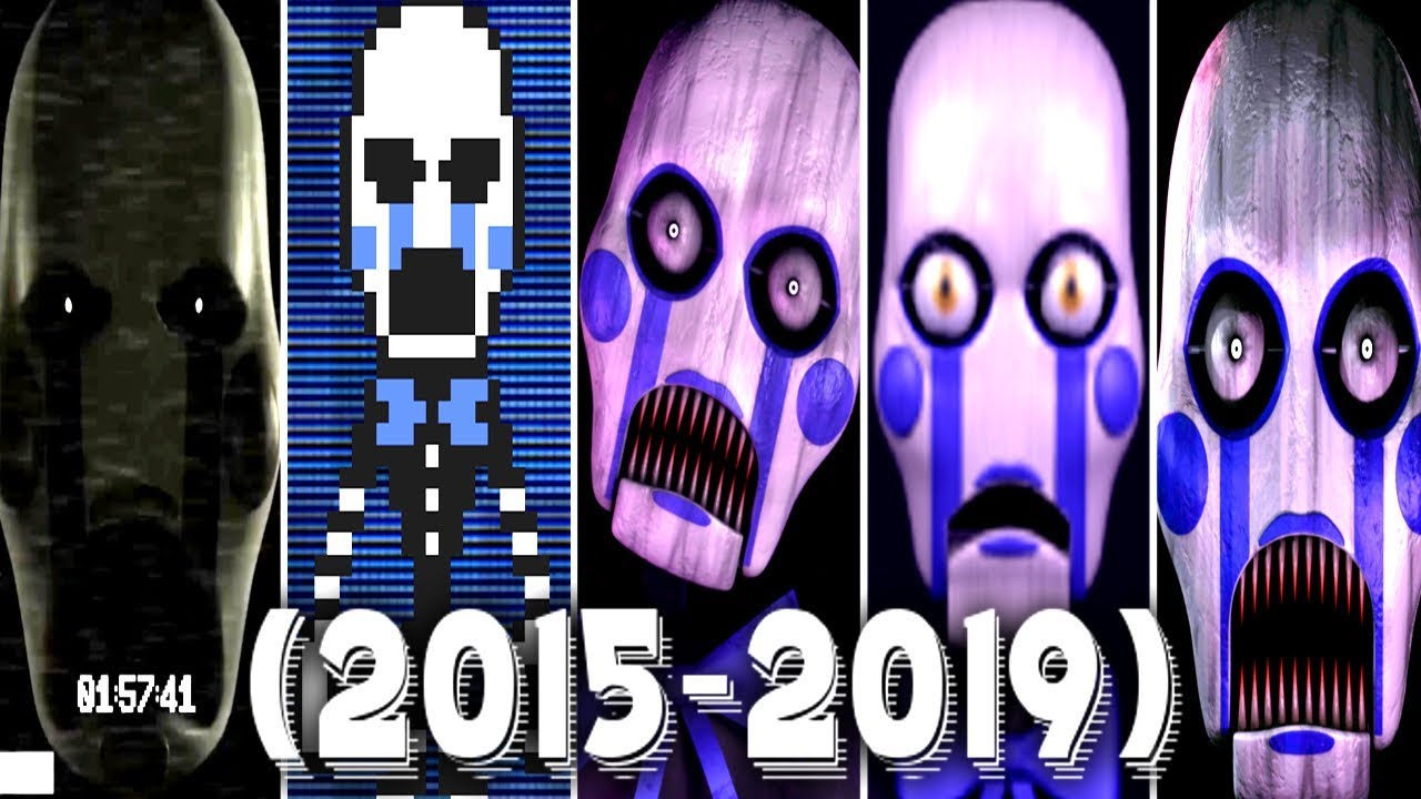 Evolution of Vinnie in FNAC 1, 2, 3, Remastered (2015 - 2019)