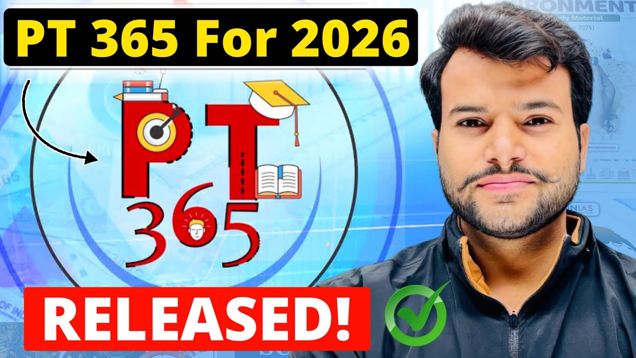 आ गया Vision IAS PT 365 for 2026 🔥| PT 365 Vision IAS 2026 | UPSC Prelims 2026 Current Affairs