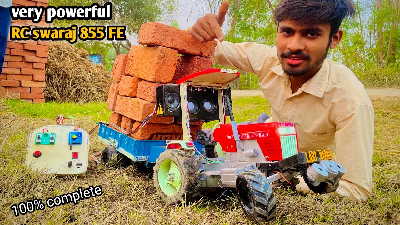 How To Make RC Swaraj 855 FE At home |With PVC Pipe (घर पर बनाए) Swaraj 855 Tractor