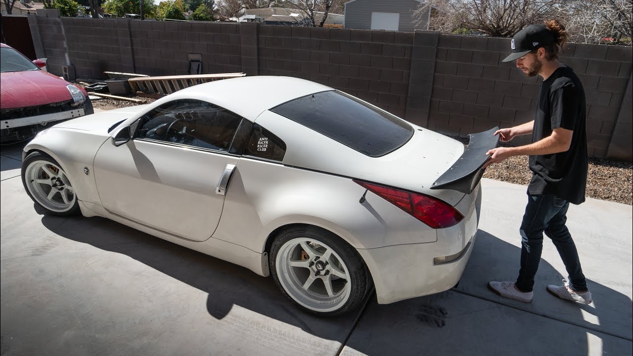 Rocket Bunny Duck Tail Install on Nissan 350z