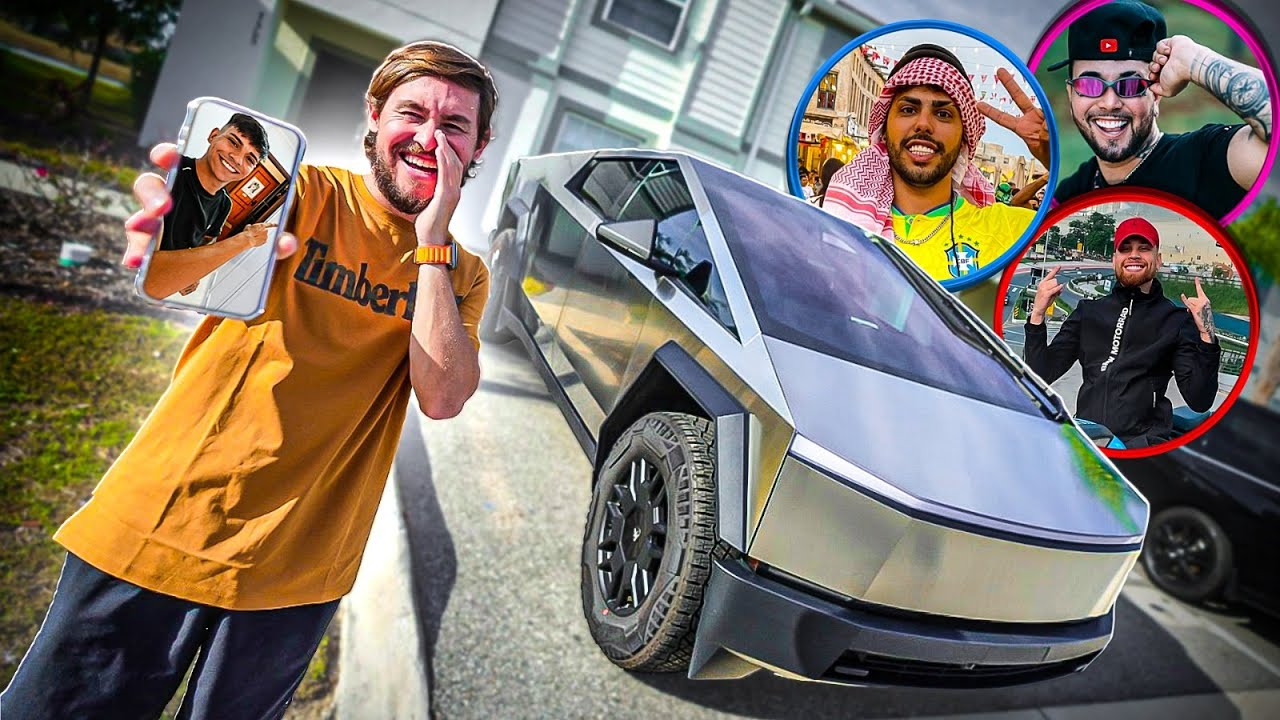 MOSTREI O MEU TESLA CYBER TRUCK PROS MEUS AMIGOS NO BRASIL