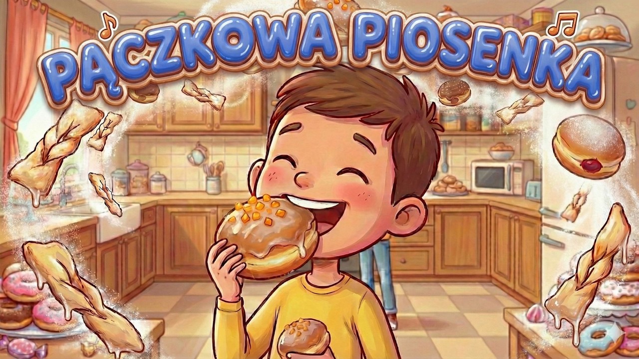 Pączkowa Piosenka 🍩 Najlepsza piosenka na Tłusty Czwartek dla dzieci | Bambisiowe Nutki
