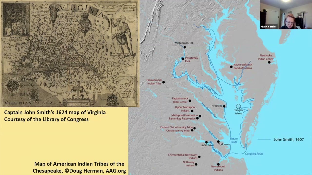 Native American Tribes in and around the Chesapeake Bay Region