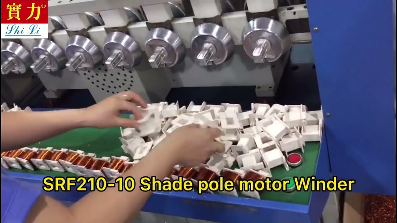 How does the shaded pole motor work for winding