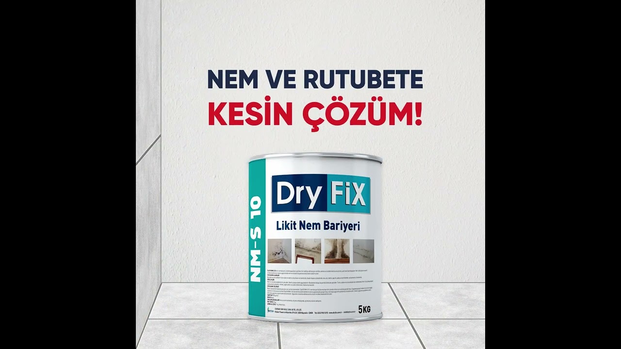 Rutubet Boyası - Nem Boyası - K&uuml;f Boyası - Dryfix NM-S 10