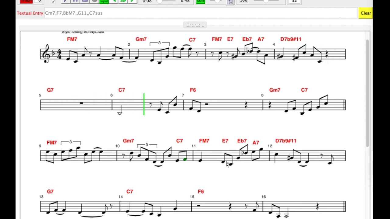 Creating Your Own Leadsheets and Play-Alongs Using Impro-Visor