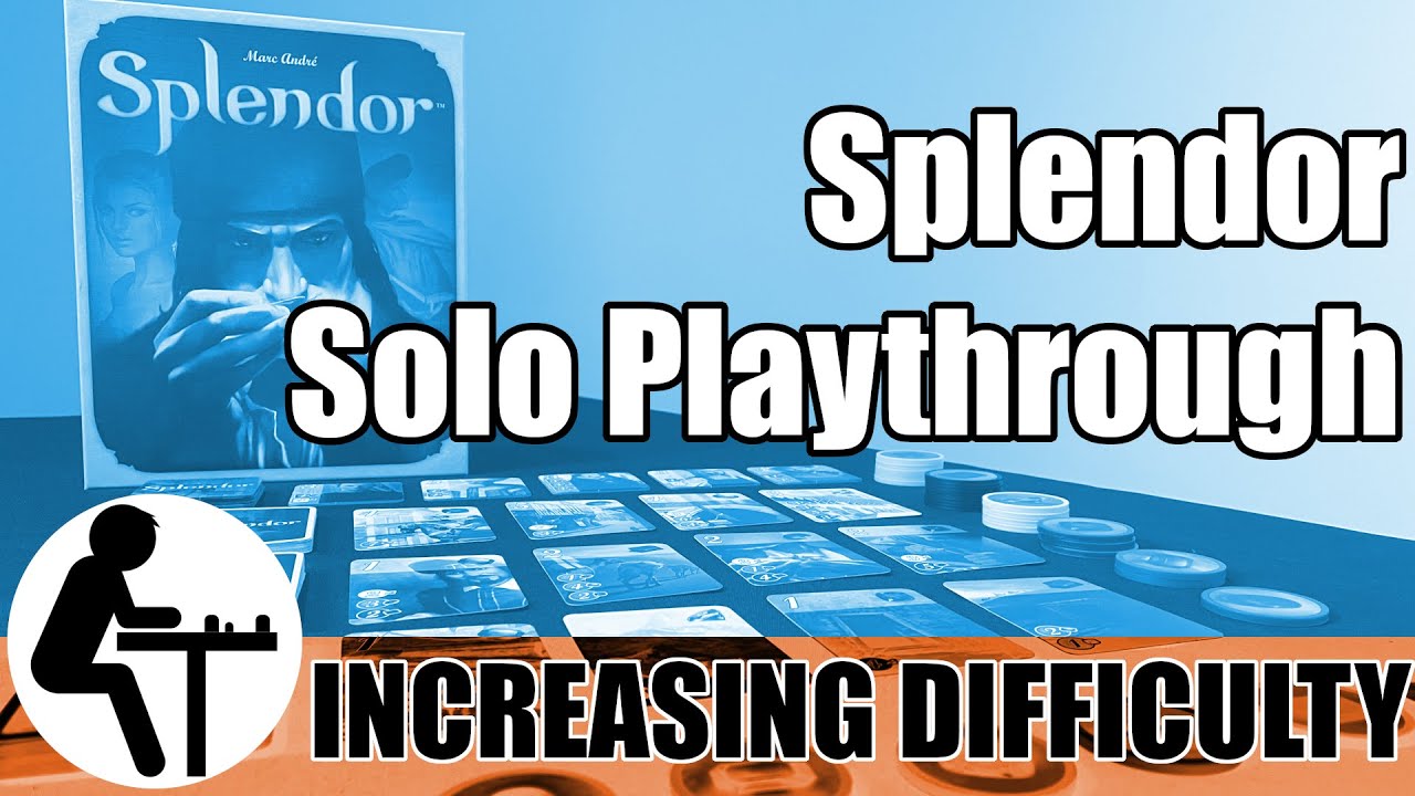 Splendor Solo Playthrough: Increasing Difficulty