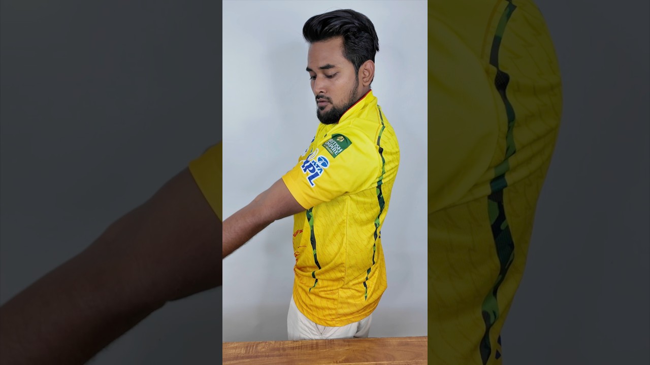 Csk Jersey Review #youtubeshorts #shortsfeed #jersey #review #trending #viralvideo #shorts