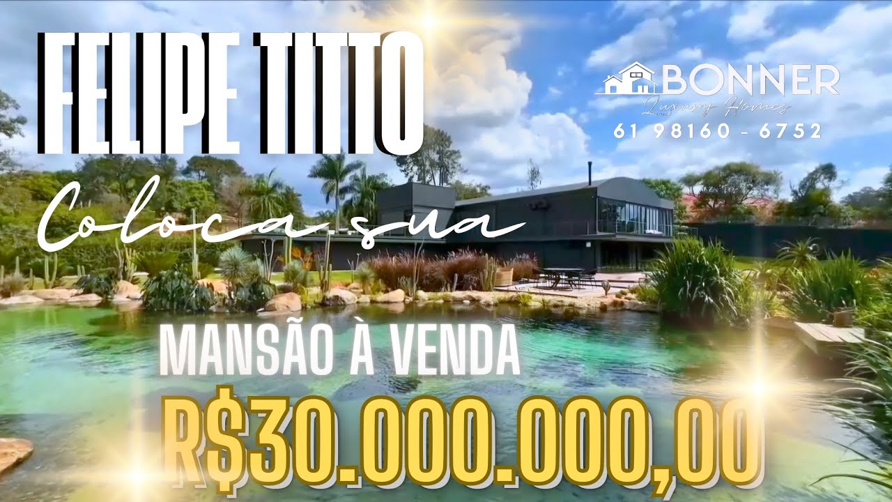 O empresário Felipe Titto põe mansão a venda em SP. #FelipeTitto #Bonner