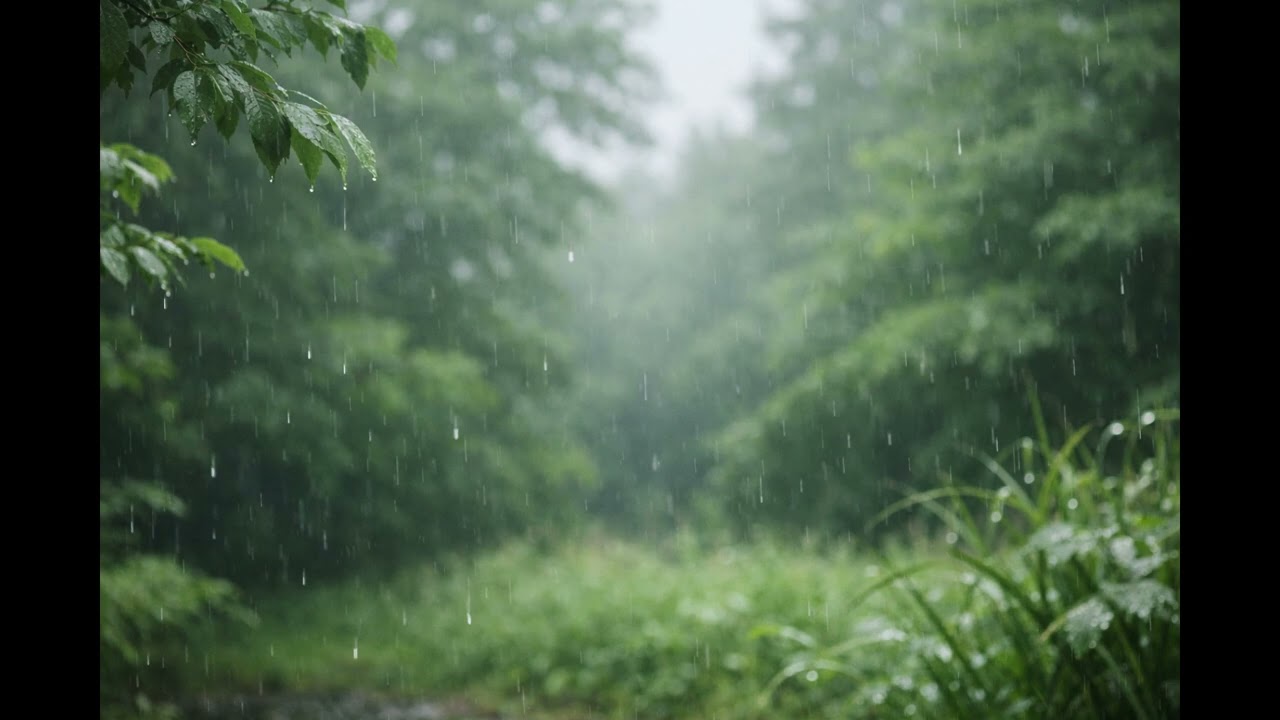 3時間 屋外で聴くやさしい小雨の音｜睡眠・作業用BGM3 Hours Gentle Outdoor Rain Sounds for Sleep & Relaxation