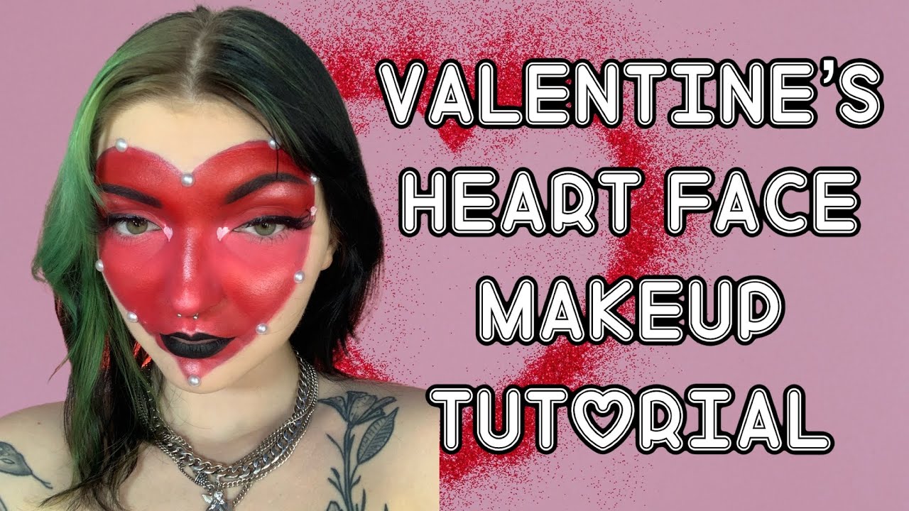 Heart Face Tutorial for Beginners | Using Amazon’s Face Paint | Athena Paint Pallet