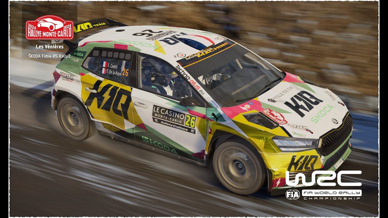 #26 Škoda Fabia RS Rally2 - Eric Camili | Thibault de la Haye - Monte Carlo Rallye 2026