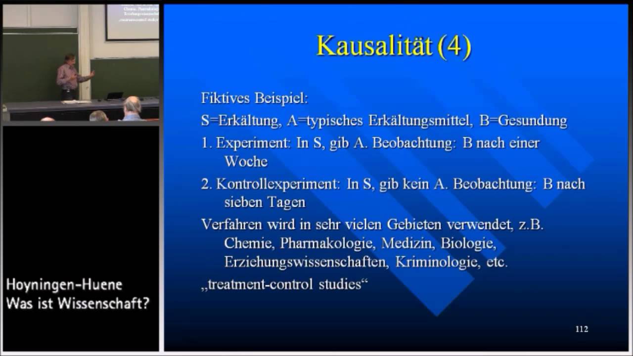 Was ist Wissenschaft? 22: Verteidigung von Wissensansprüchen über Kausalität
