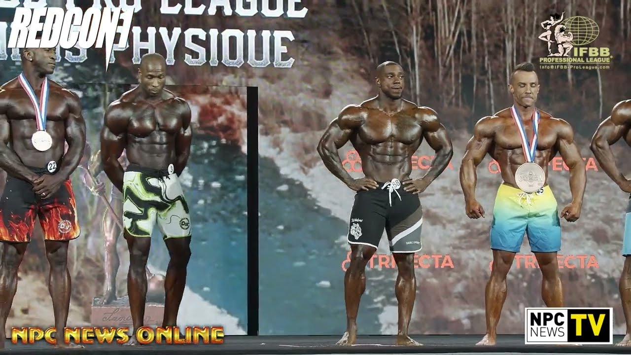 #IFBBProLeagueMensPhysiqueOlympia Champion Erin Banks Posing, Awards & Speech 4K Video