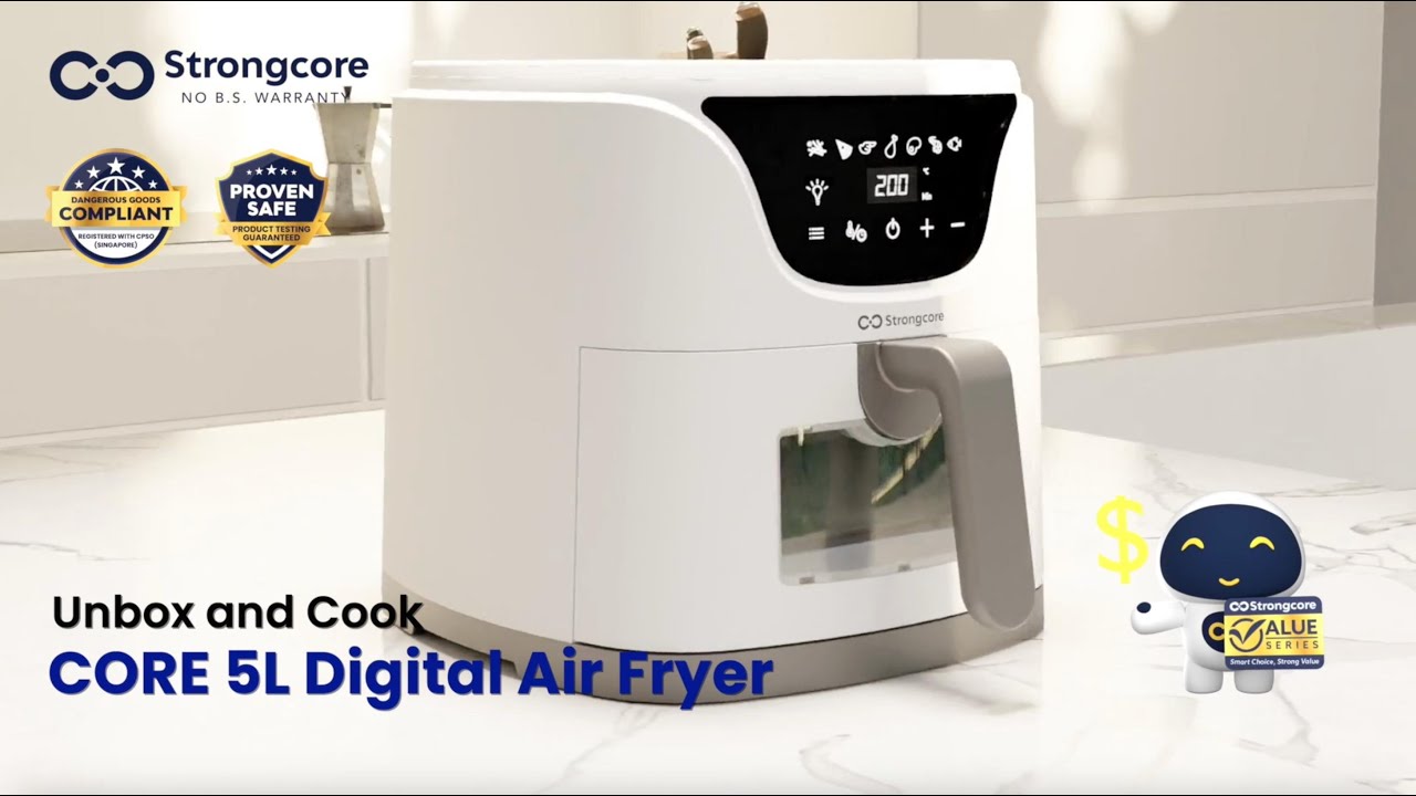Распаковка цифровой аэрофритюрницы CORE 5L.