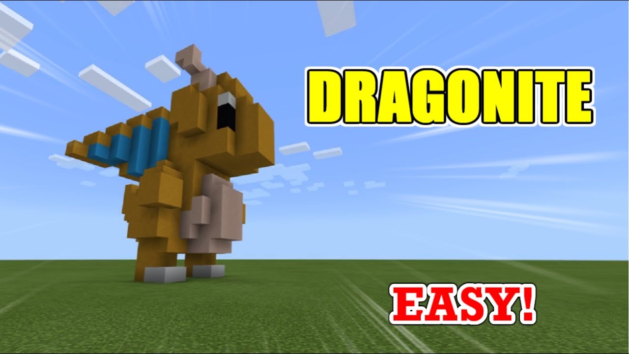 Minecraft┃How to build Pokémon(Dragonite)