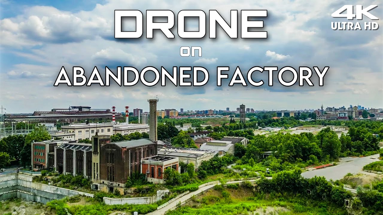 Secrets Revealed: Drone Flight over Abandoned Factory (Drone 4K)