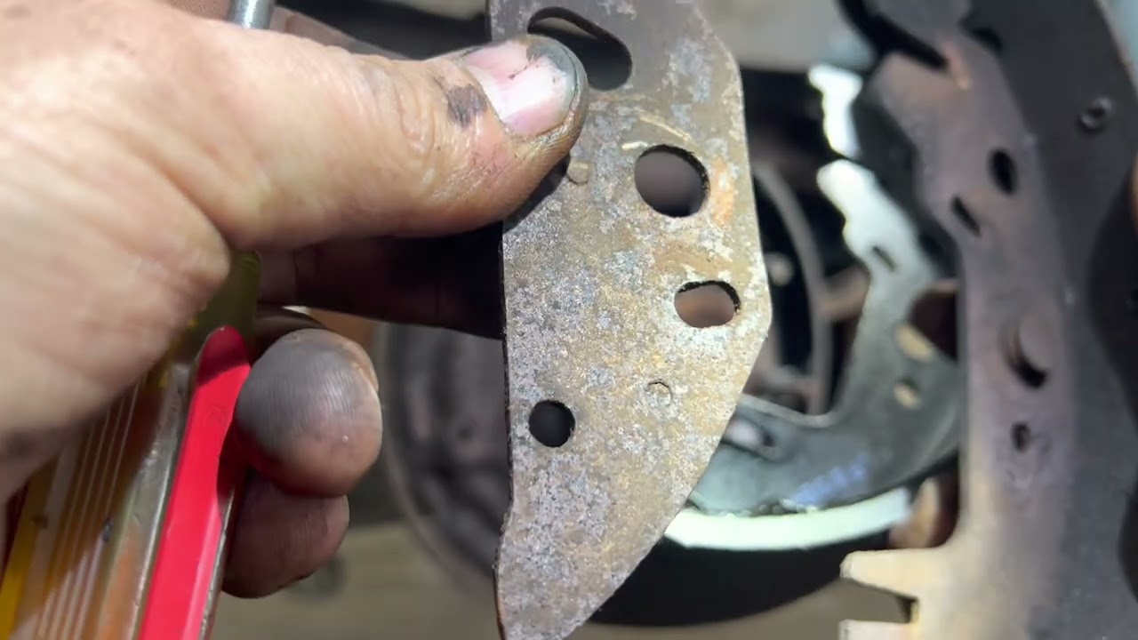 2000 dodge grand caravan, rear brake shoe replacement