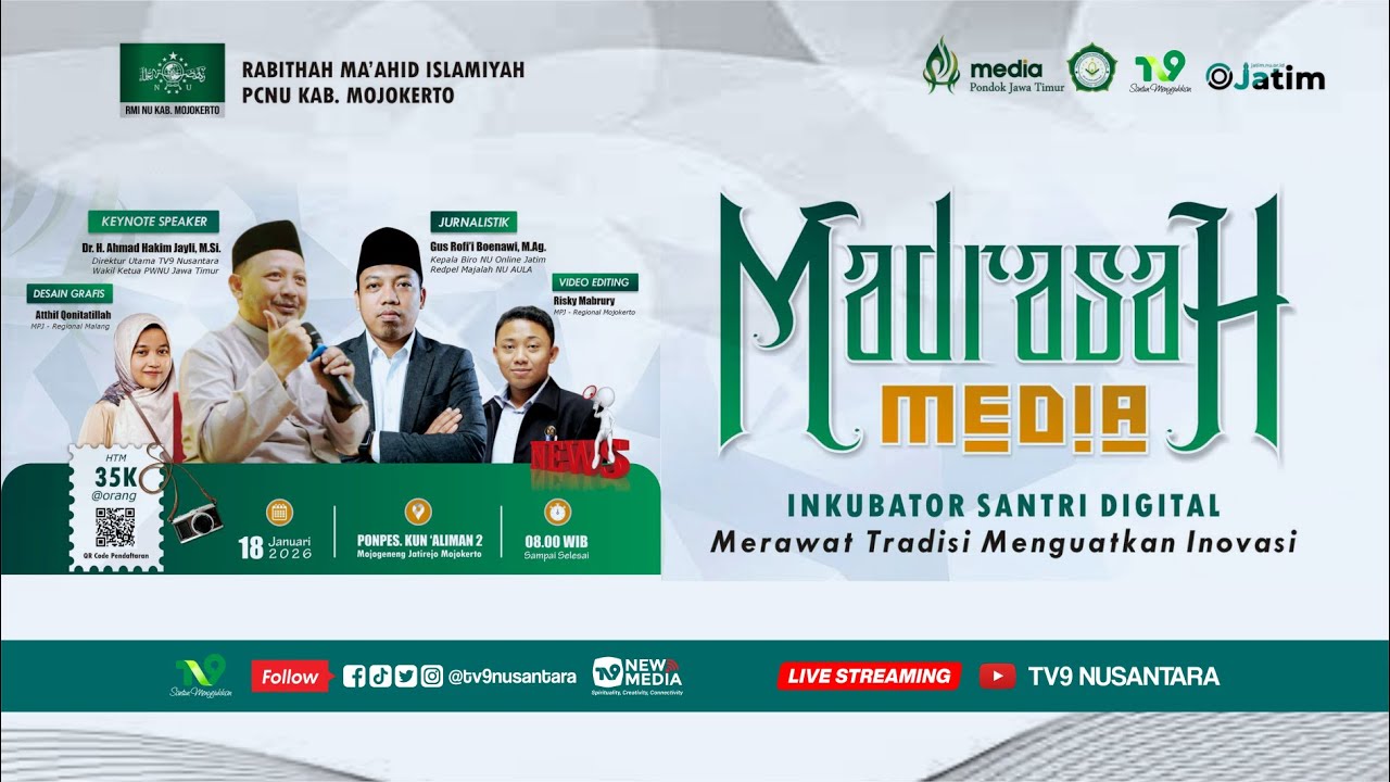 🔴 (LIVE) PEMBUKAAN MADRASAH MEDIA PONDOK JATIM REGIONAL MOJOKERTO x RMI KAB. MOJOKERTO
