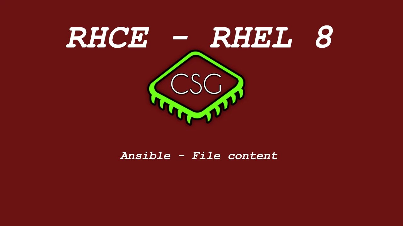 RHCE RHEL 8 — Ansible — Содержимое файла