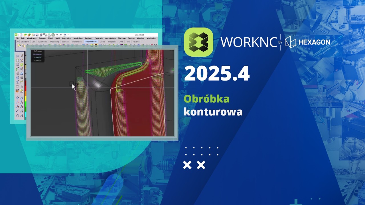 WORKNC 2025.4 | Obróbka konturowa | Obróbka resztek.
