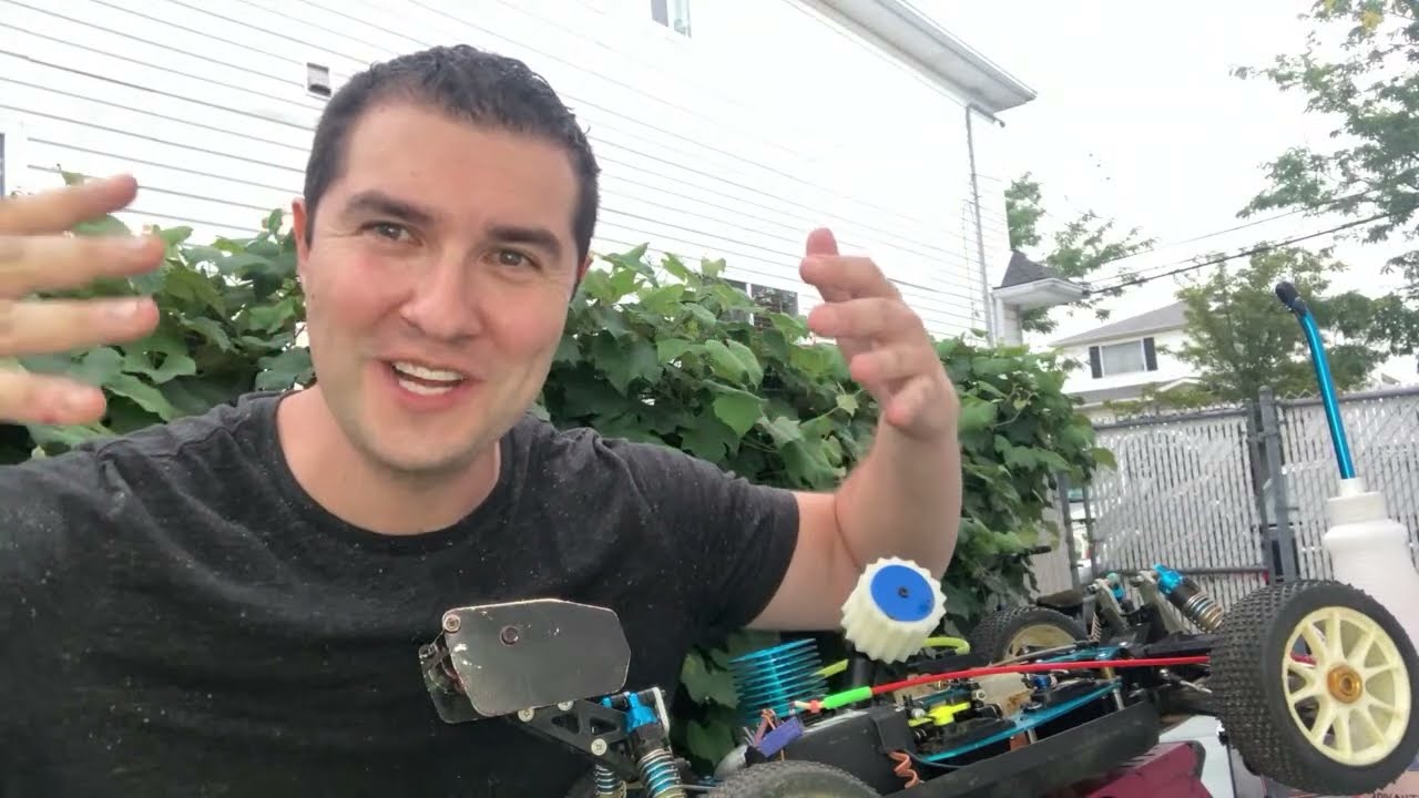 NitroGsng Live - Will this old beater Nitro run? MGT engine OFNA Buggy & Giant starter box motor