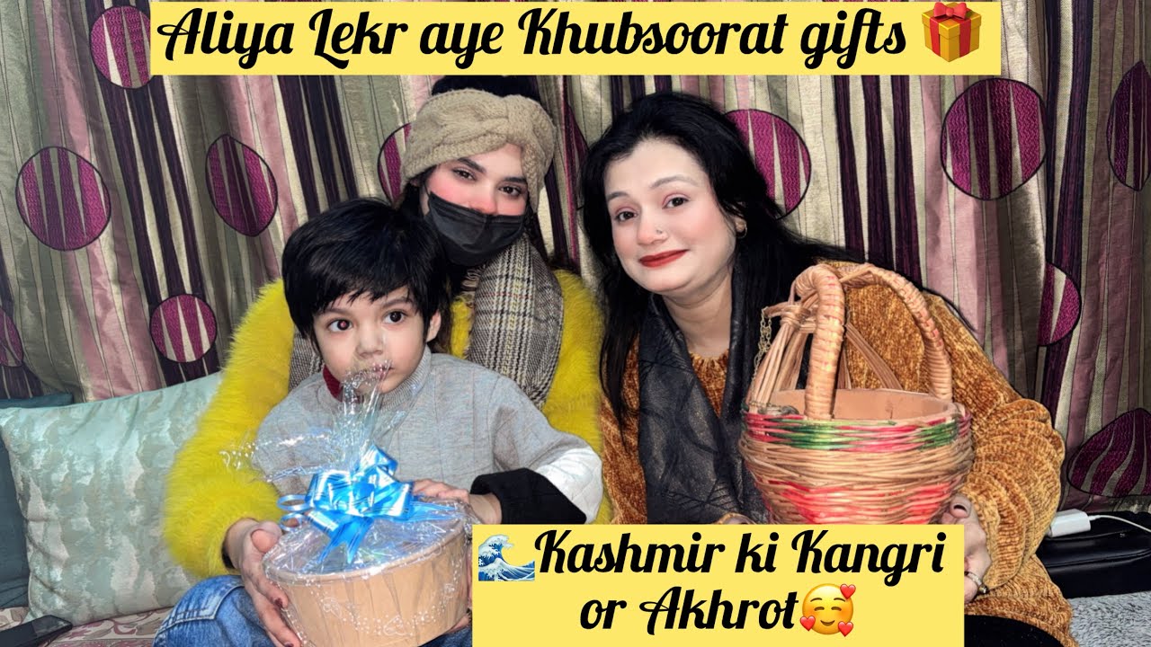 169 Vlog♥️||Kashmir ki Kangri or Akhrot🥰||Aliya lekr aye Khubsoorat gifts🎁||wafakiduniya||Familyvlog