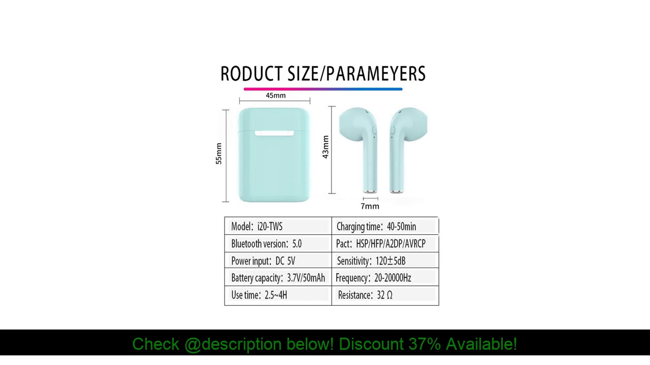 Best i20 tws Mini Wireless Earbuds Bluetooth Earphones Bluetooth 5.0 Headsets sport headphones PK i