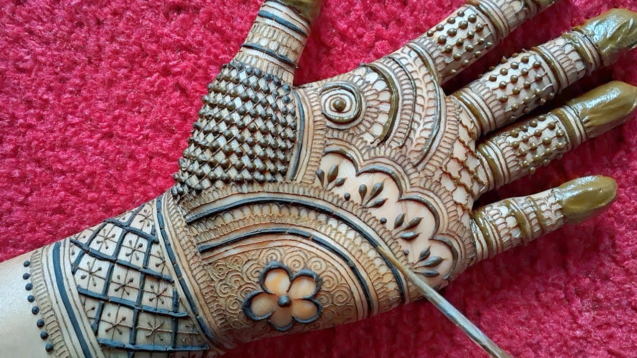 Semi Bridal Mehndi Design | Mehndi Design For Front Hand | Ramadan Special Mehndi Design