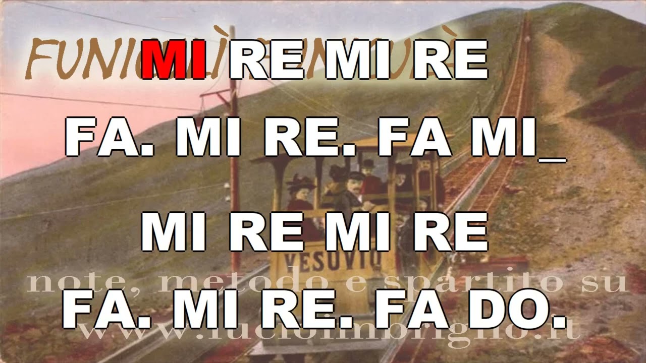 Funiculì funiculà - karaoke notazionale