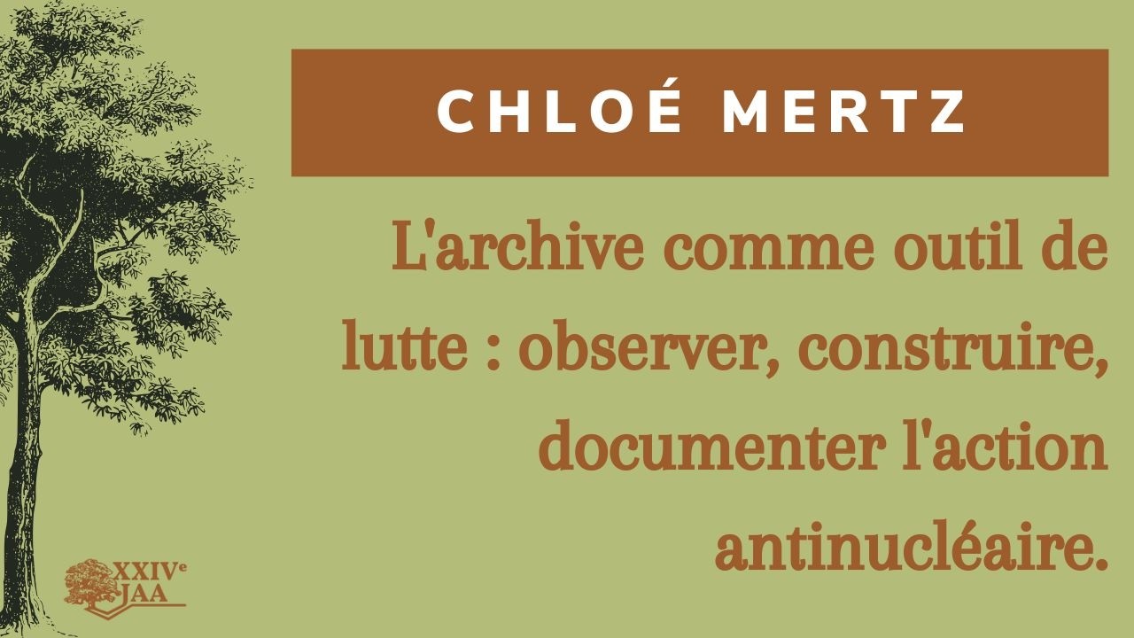 JAA 2026 - L'archive comme outil de lutte