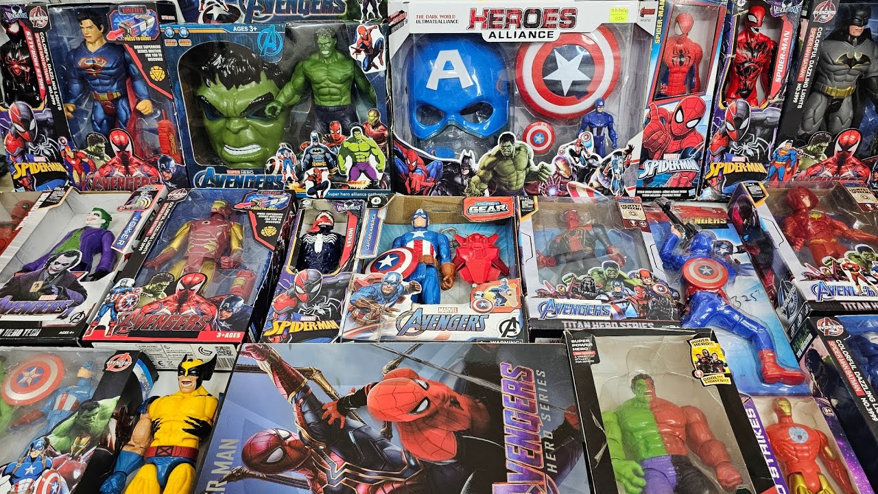 SPIDERMAN vs HULK vs IRONMAN AVENGERS CAPTAIN AMERICA SUPERMAN CARTOON VENOM FLASH AVENGERS ASSEMBLE