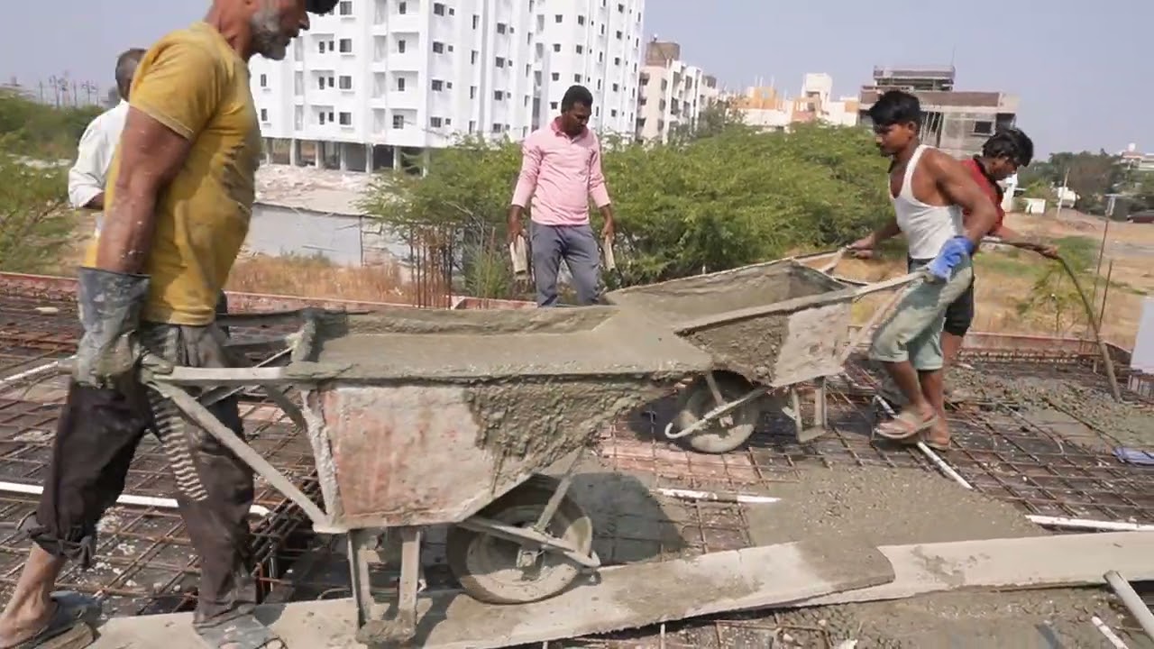 Concrete mixer #construction side #concrete lifting #construction equipment 