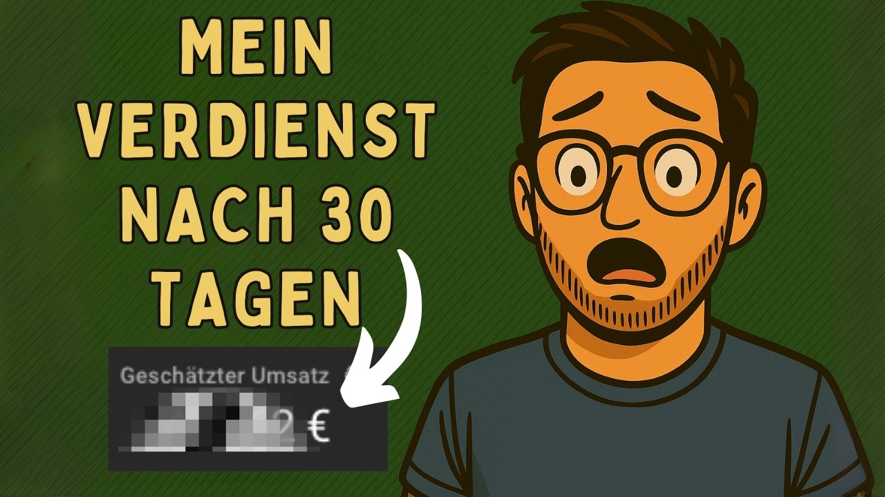 Meine YouTube-Einnahmen nach 1000 Abos (30 Tage monetarisiert)