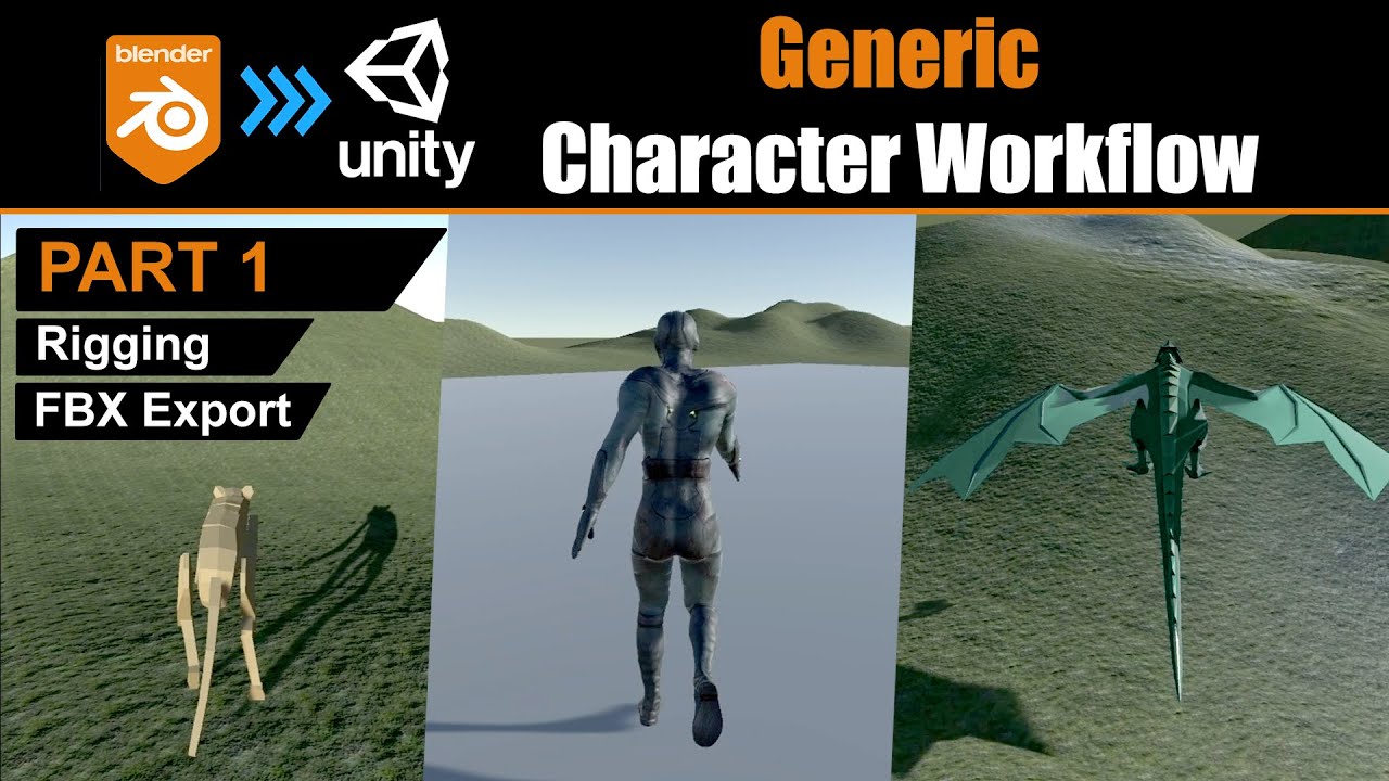 Blender to Unity - Generic Character Setup: #1 Rigging & FBX Export
