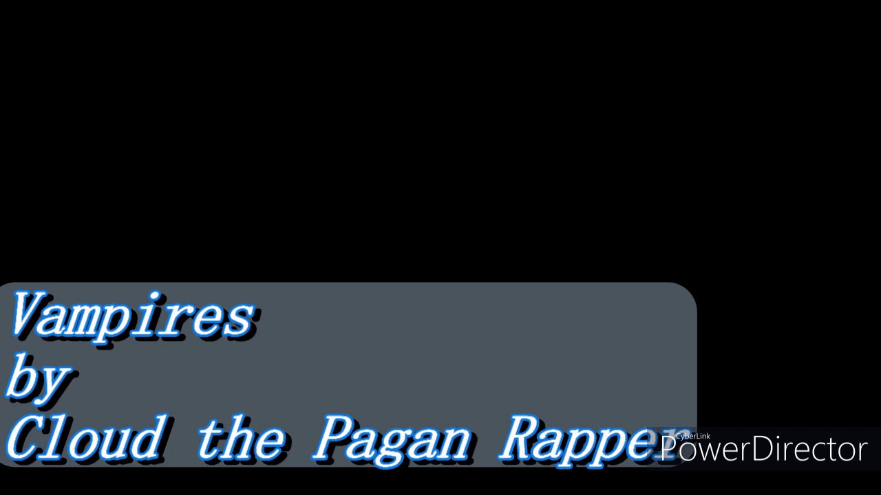 Cloud the Pagan Rapper " Vampires"- The Wiccan Music Experiment (Metal)